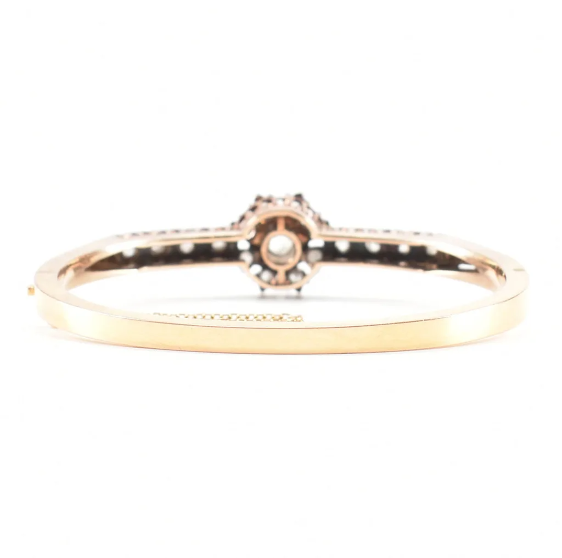 Antique Victorian French Bangle 18K with Diamonds - Image 3 of 5