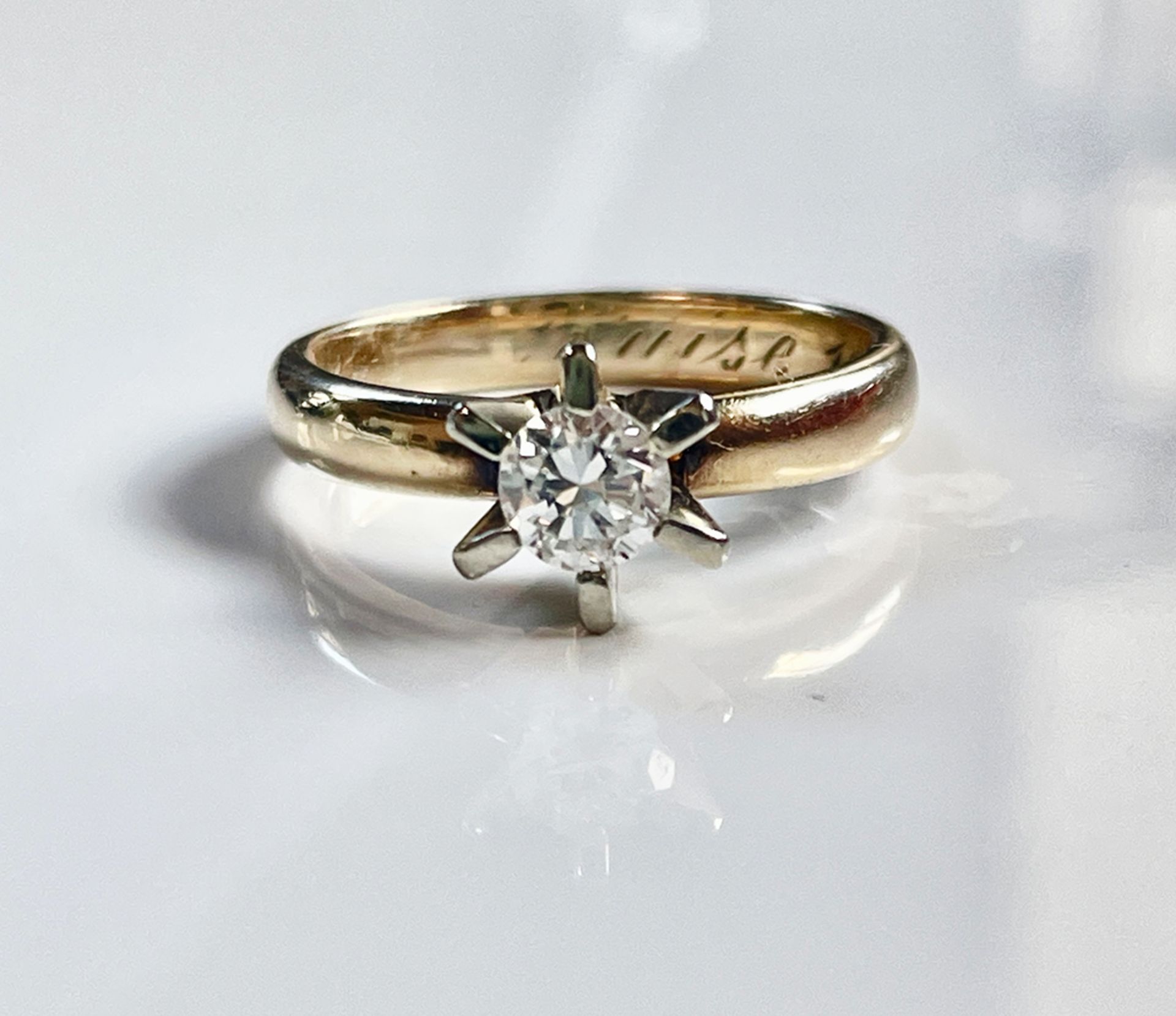 Art Deco Diamond / Engagement ring - Image 3 of 6