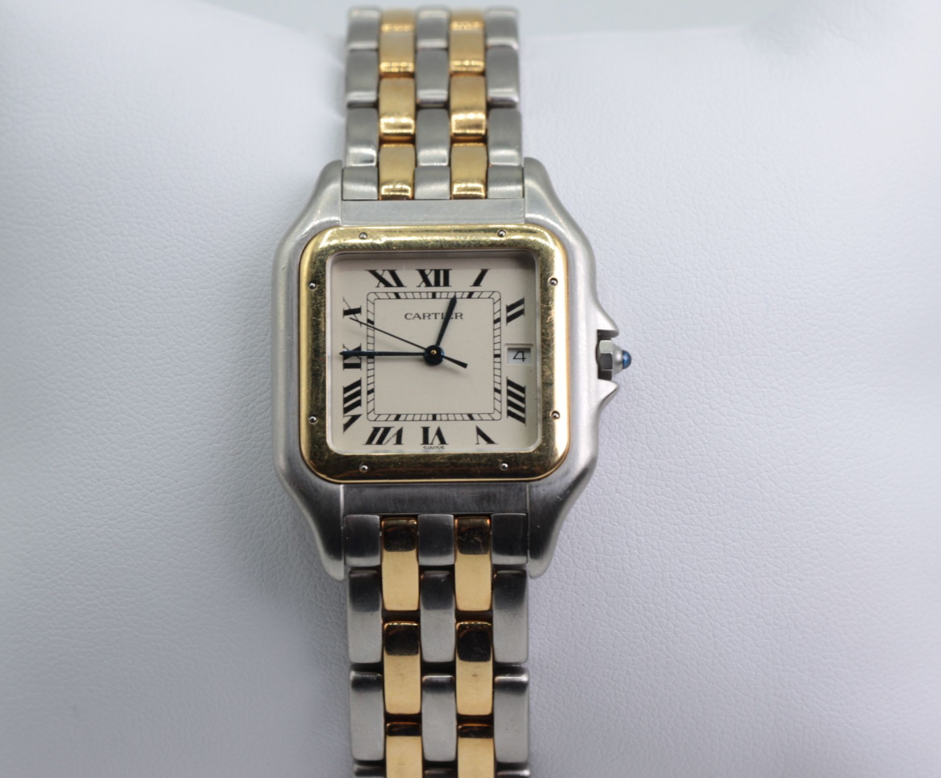 Cartier Panthere 750 Gold mit Edelstahl Armbanduhr - Bild 2 aus 6