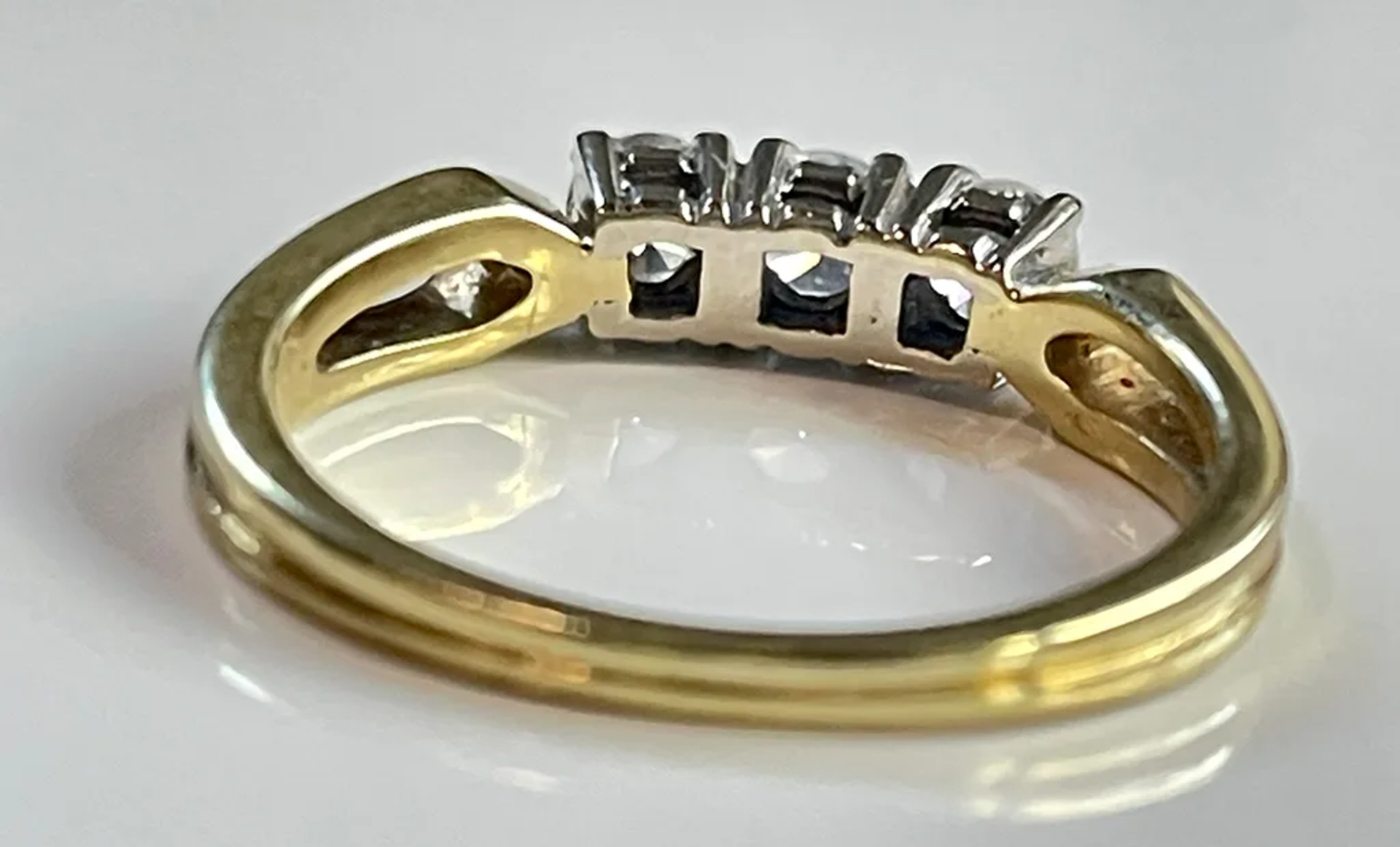 Diamant Ring 0.54ct 585 Gelbgold - Bild 3 aus 3