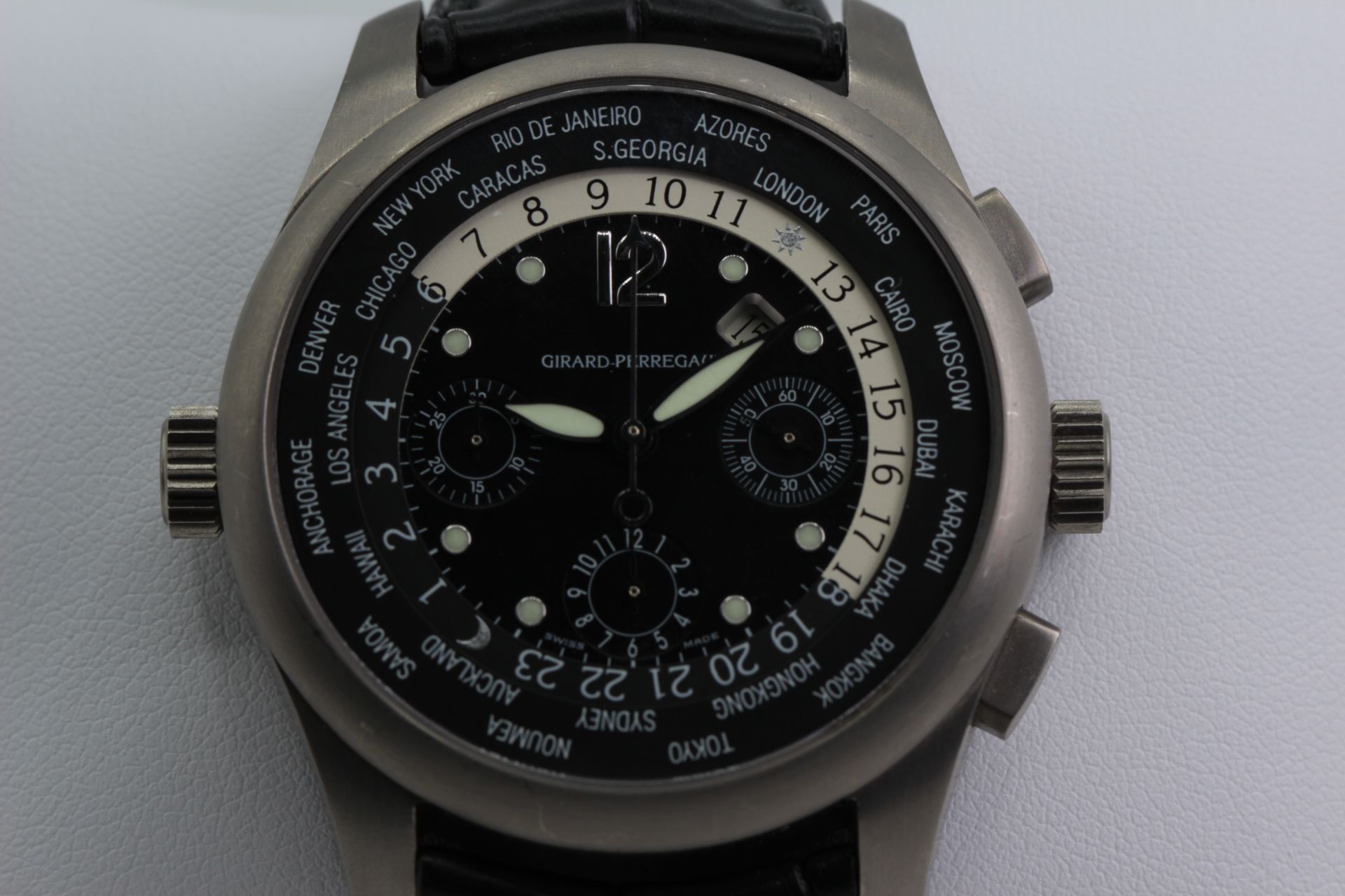 Girard Perrgeaux Wrist Watch WWTC Chronograph Titan For Men - Image 2 of 8