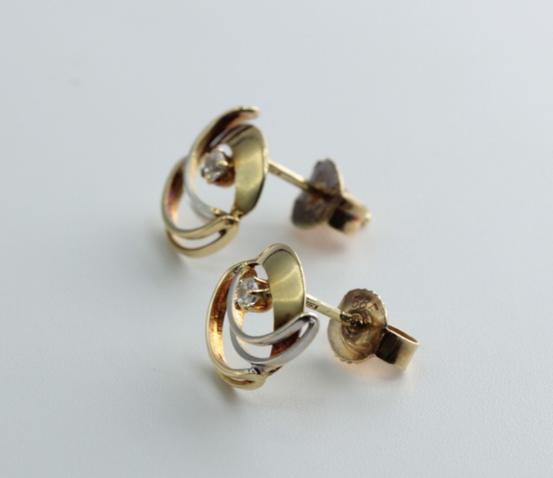 earrings with Diamonds - Image 3 of 5