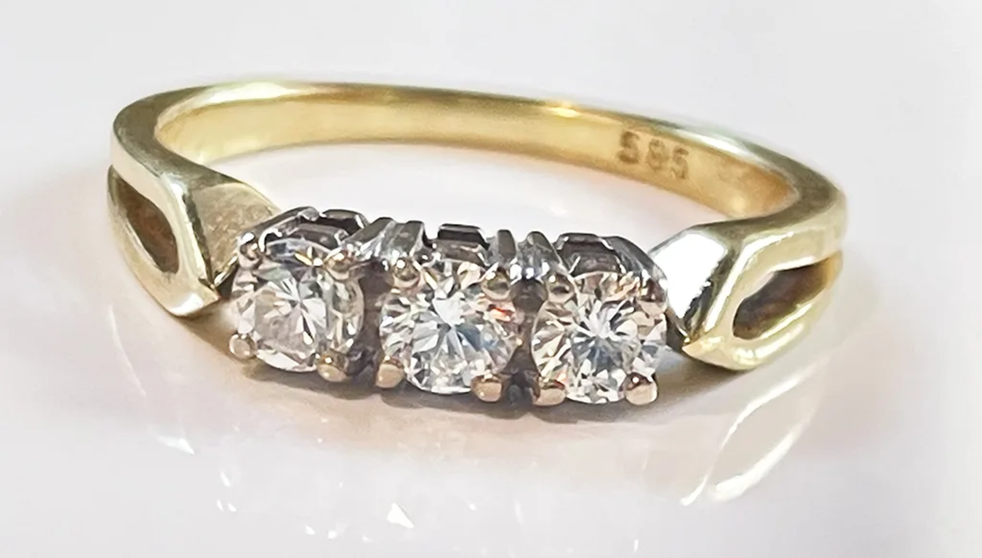Diamant Ring 0.54ct 585 Gelbgold