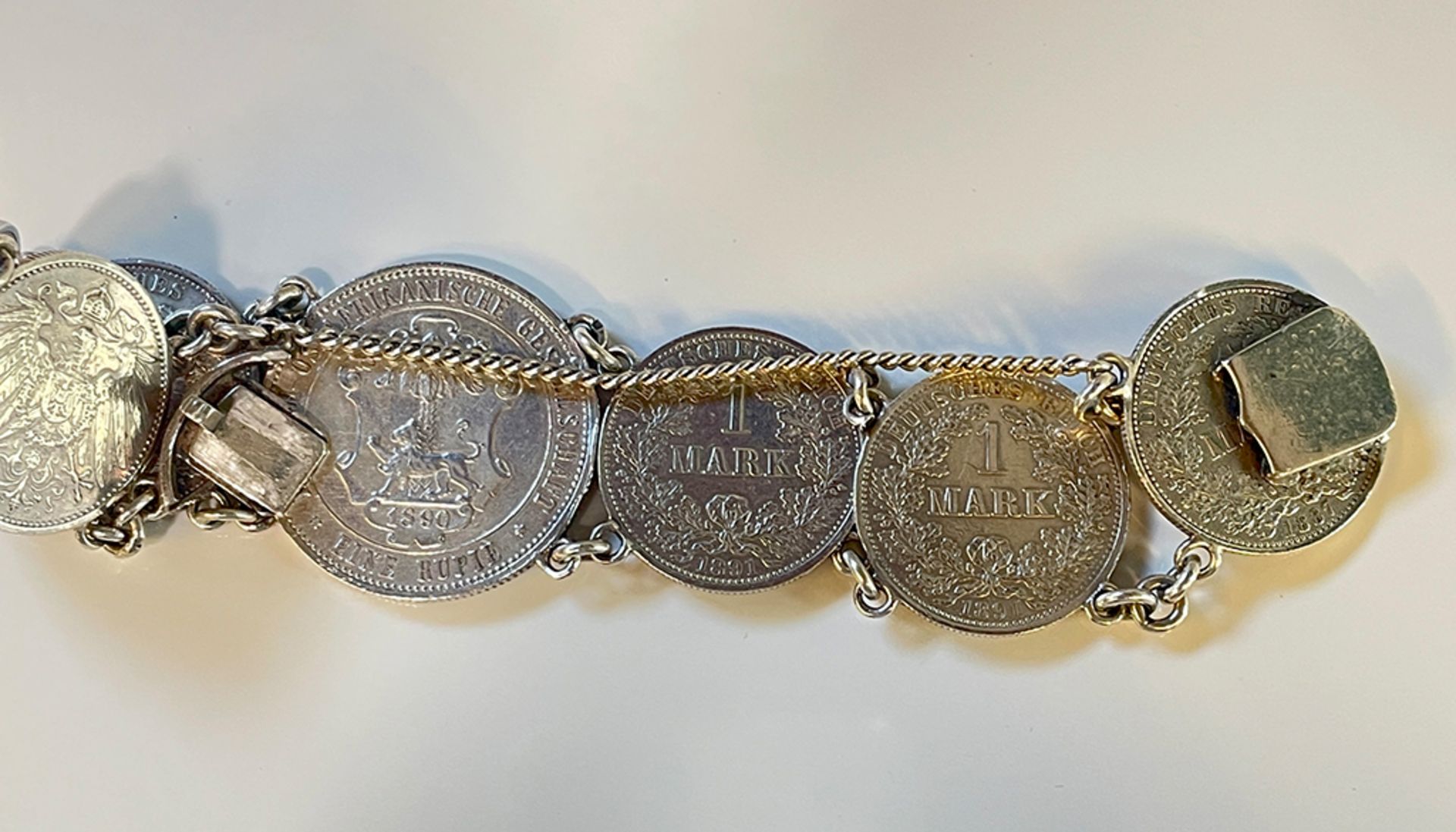 Silver Coin Bracelet - Image 4 of 5