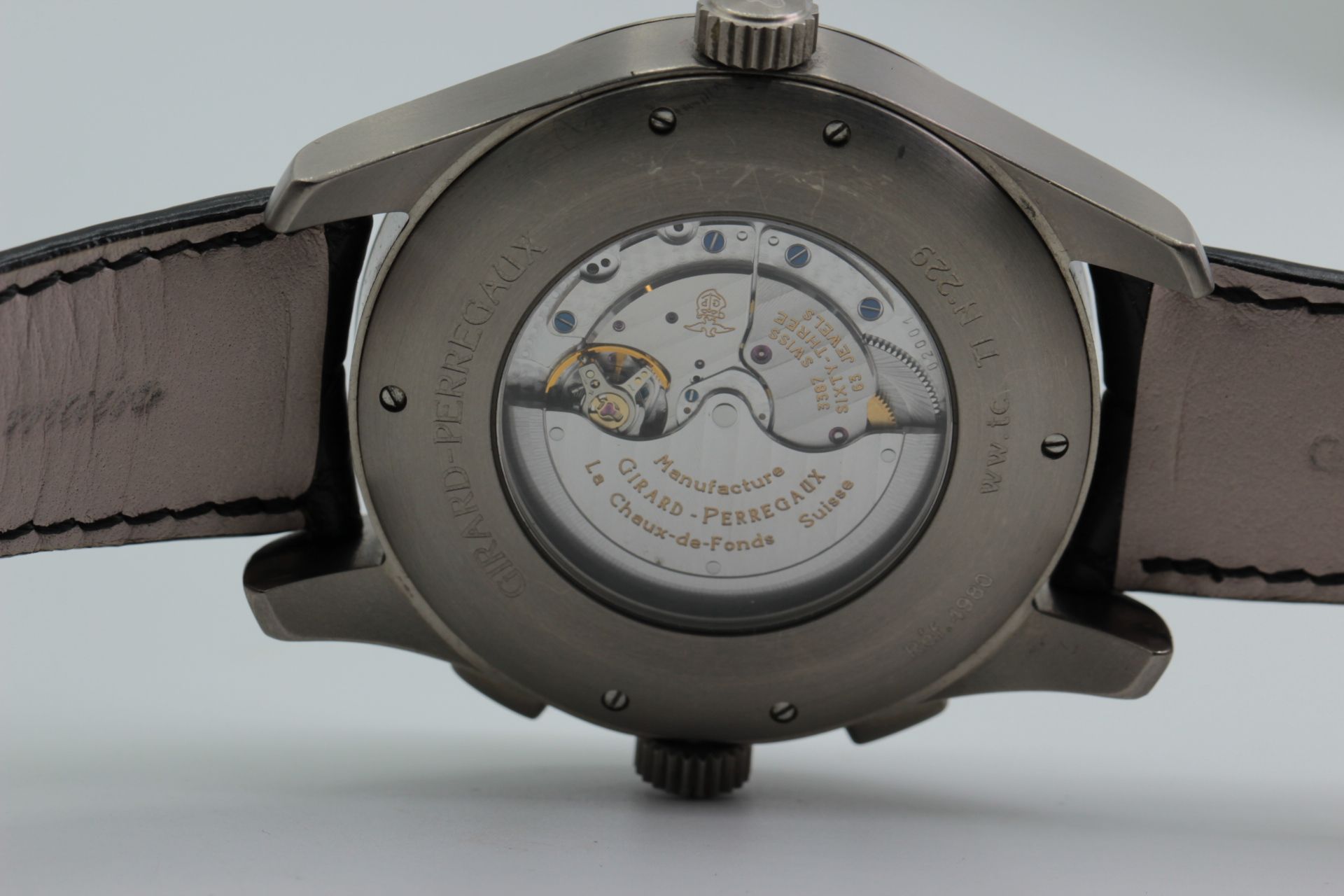 Girard Perrgeaux Wrist Watch WWTC Chronograph Titan For Men - Image 4 of 8