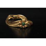 Italian 18K Gold bracelet with Emeralds