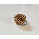 14K Gold ring in form of a flower