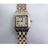 Cartier Panthere Wrist Watch 29mm Stainless Steel with Gold