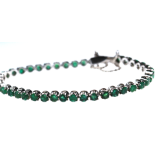 Emerald bracelet in 18K gold