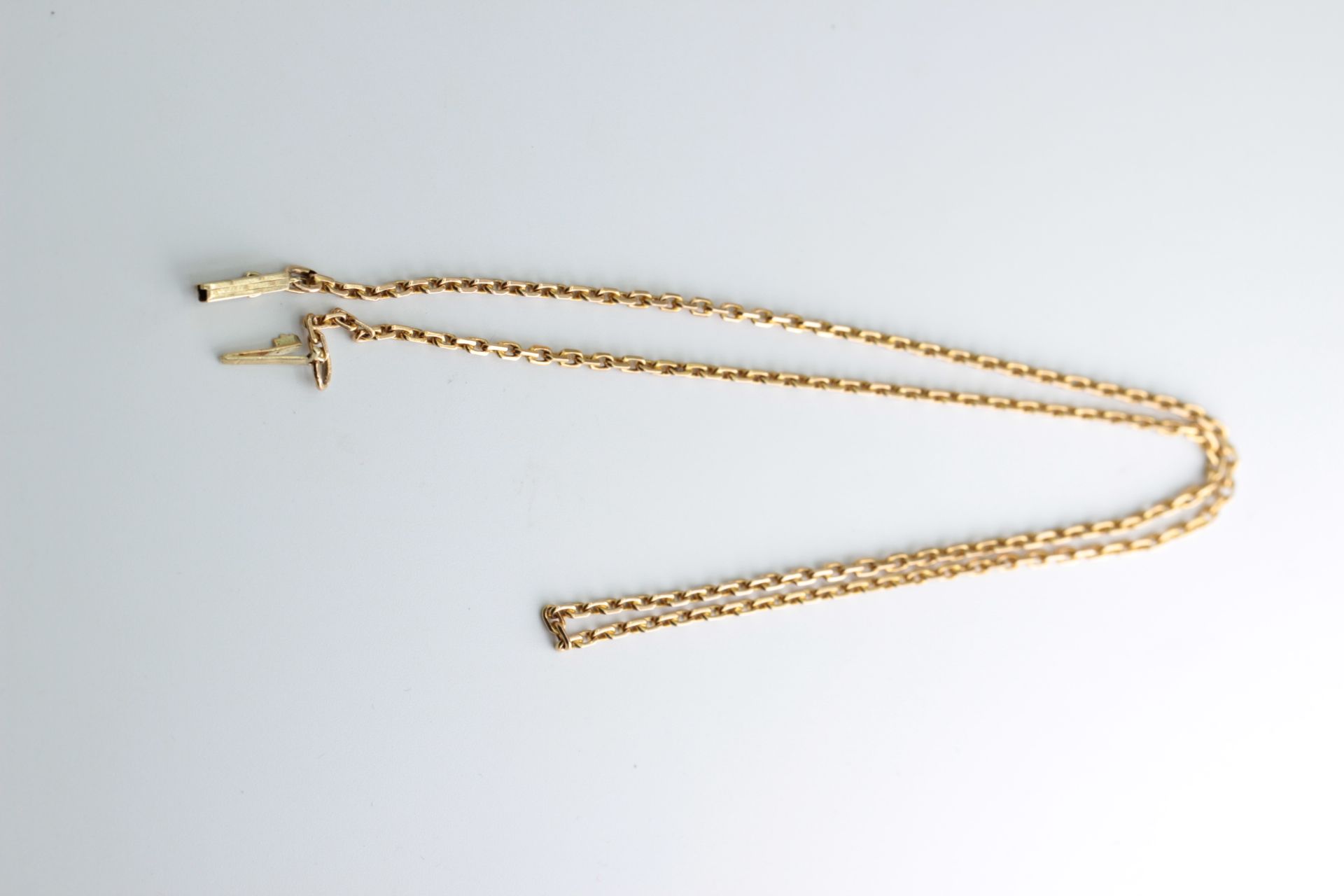 Inserted Anchor Chain Necklace 14K Yellow Gold - Image 2 of 4