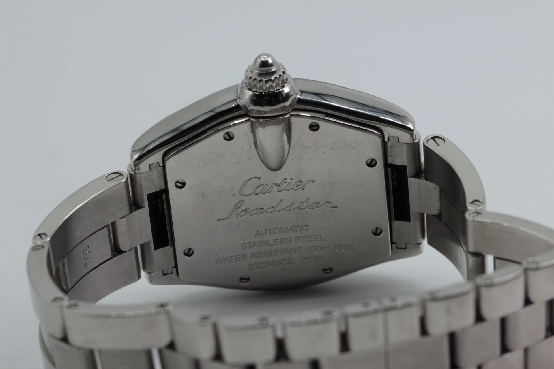 Cartier Roadster, functioning, water resistent, stainless steel - Image 4 of 6