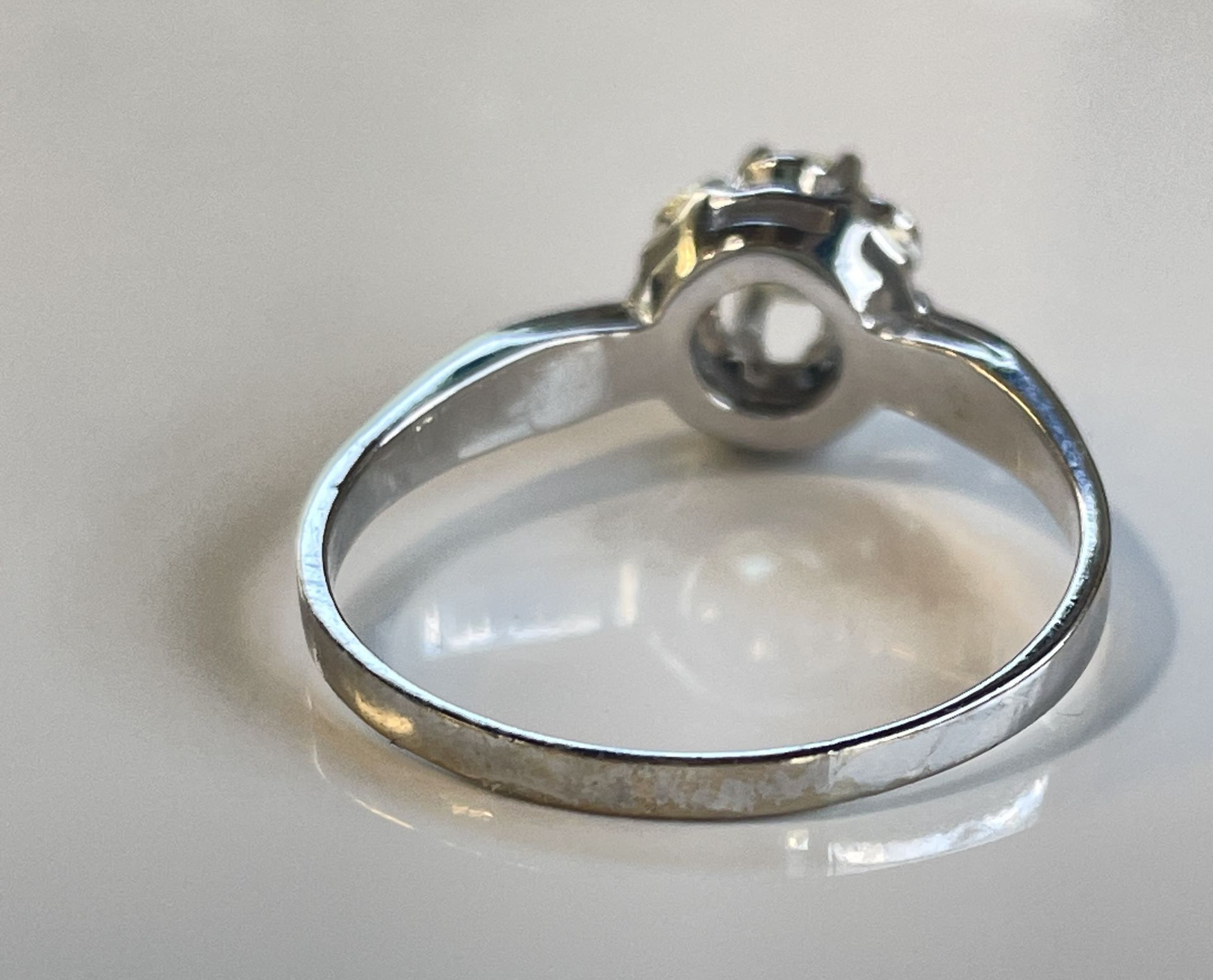 Vintage 18K white gold diamond ring, 0.5 ct. - Image 3 of 4