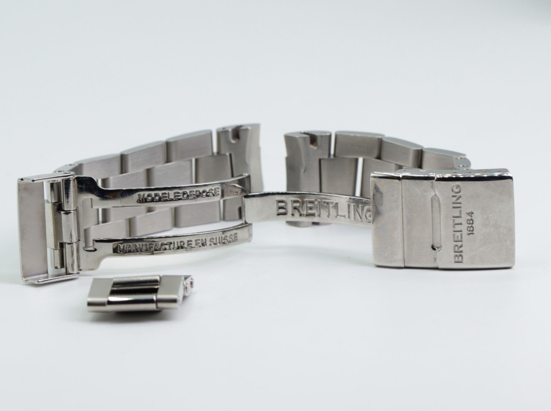 Breitling Brand Bracelet for Wrist Watch - Polished Steel - No 182A