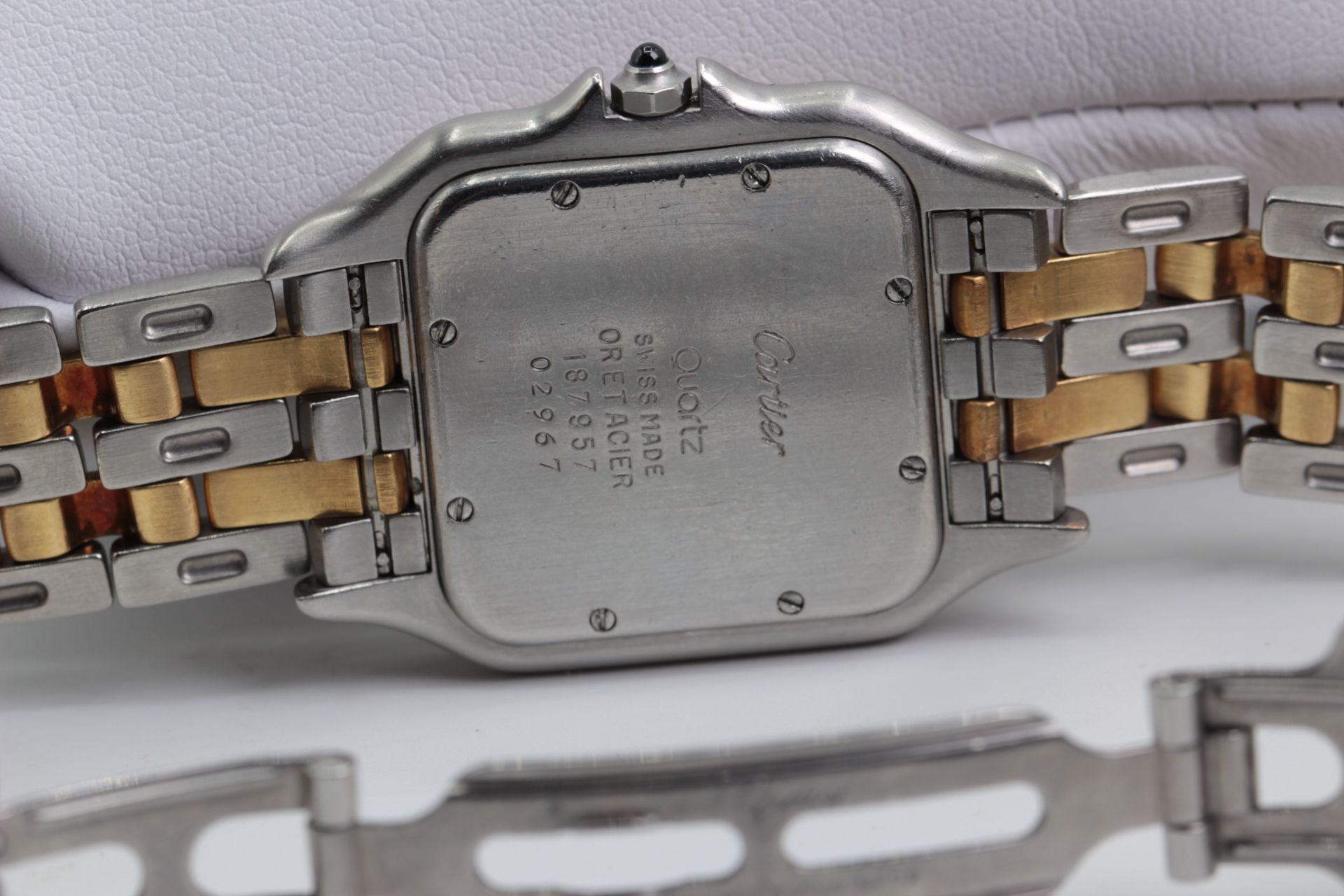 Cartier Panthere 750 Gold mit Edelstahl Armbanduhr - Bild 5 aus 6