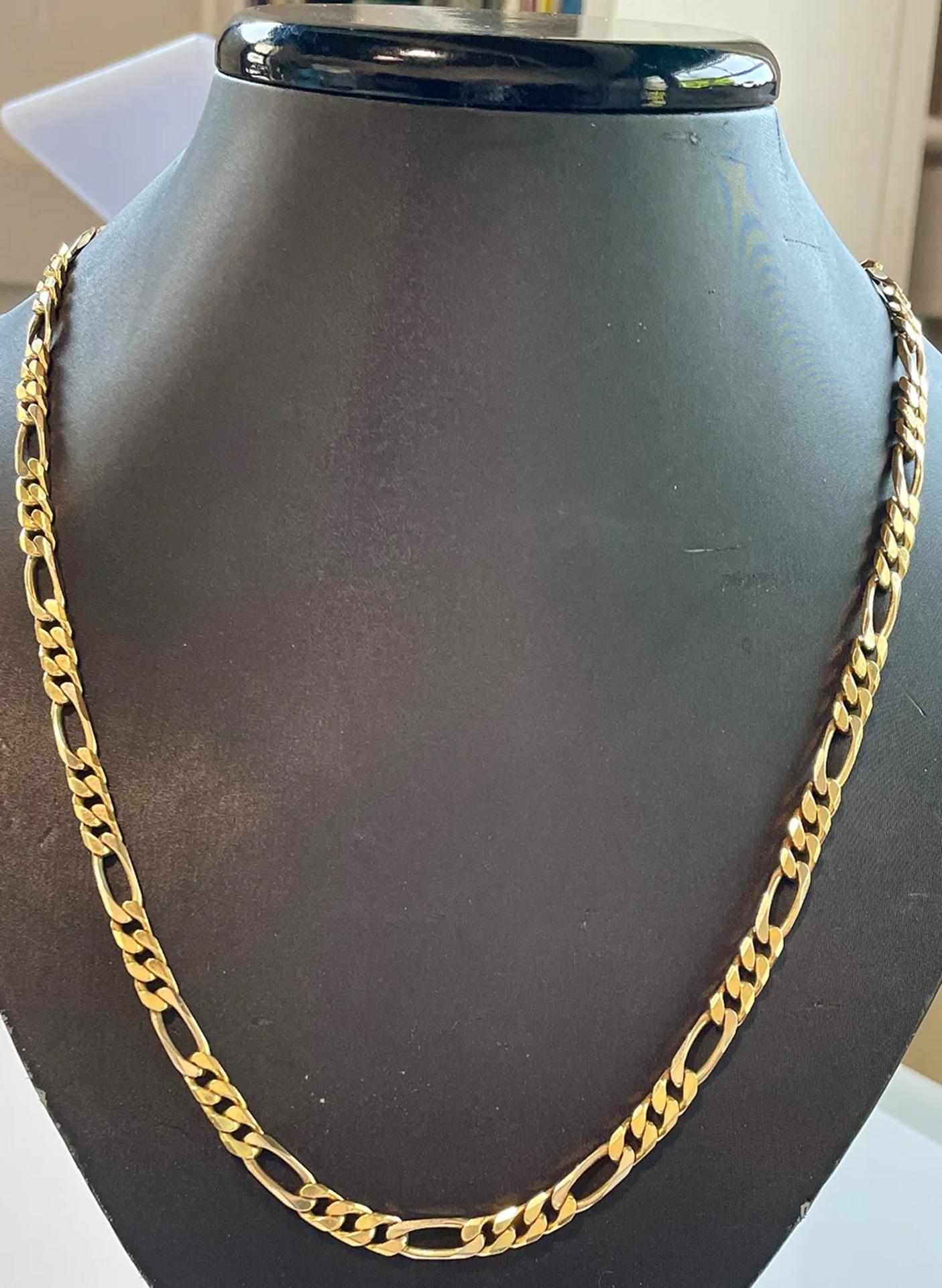 Heavy Men's Necklace Curb Chain 18K Yellow Gold - Image 2 of 3