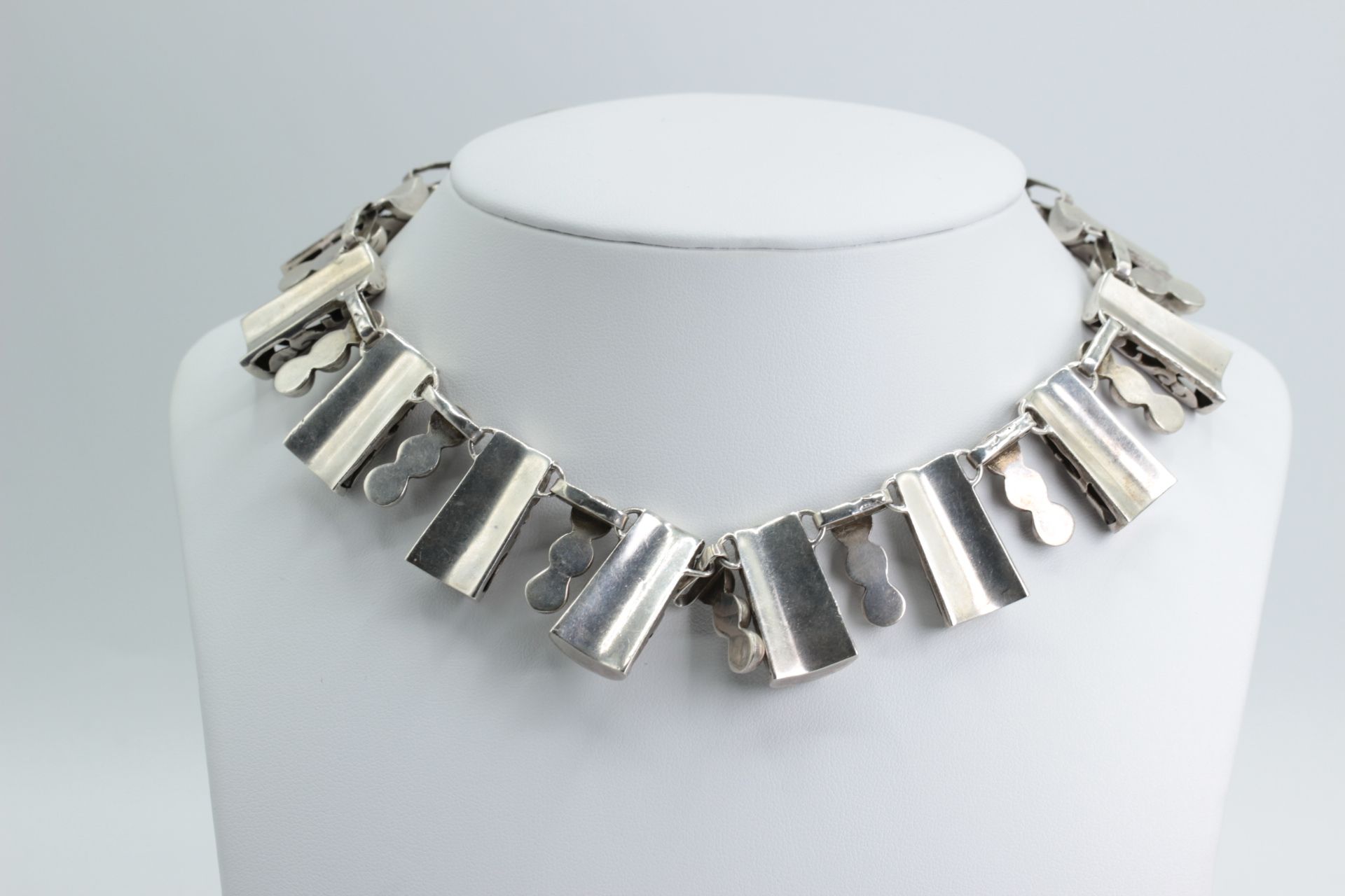 Unusual silver necklace 925 silver - Image 3 of 5