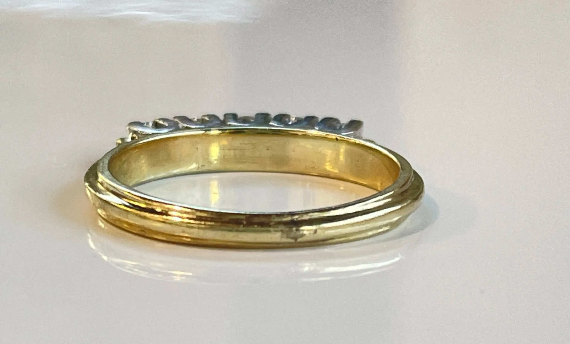 Vintage 585 Gold Diamant Ring ca. 0.25ct - Bild 4 aus 4