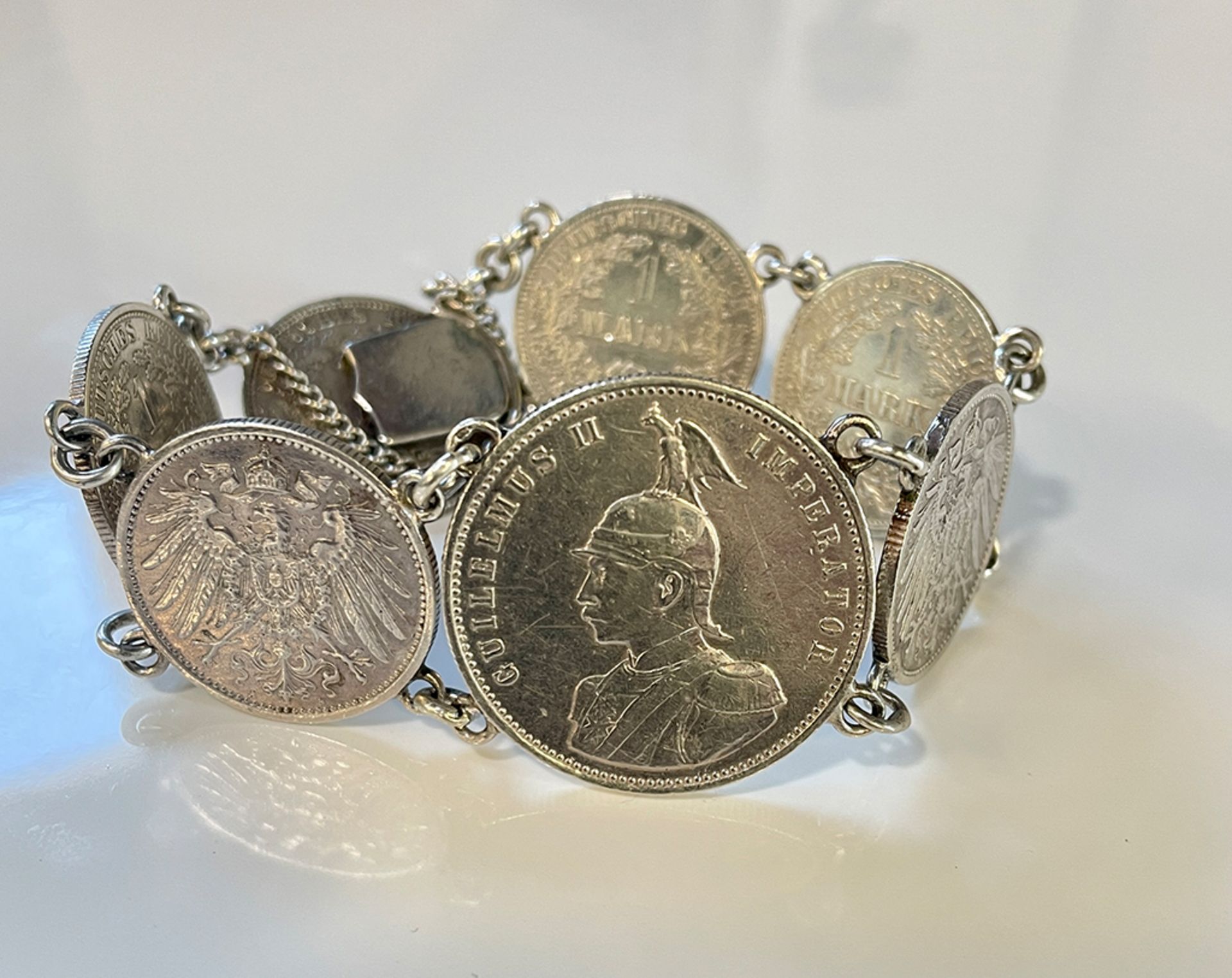 Silver Coin Bracelet