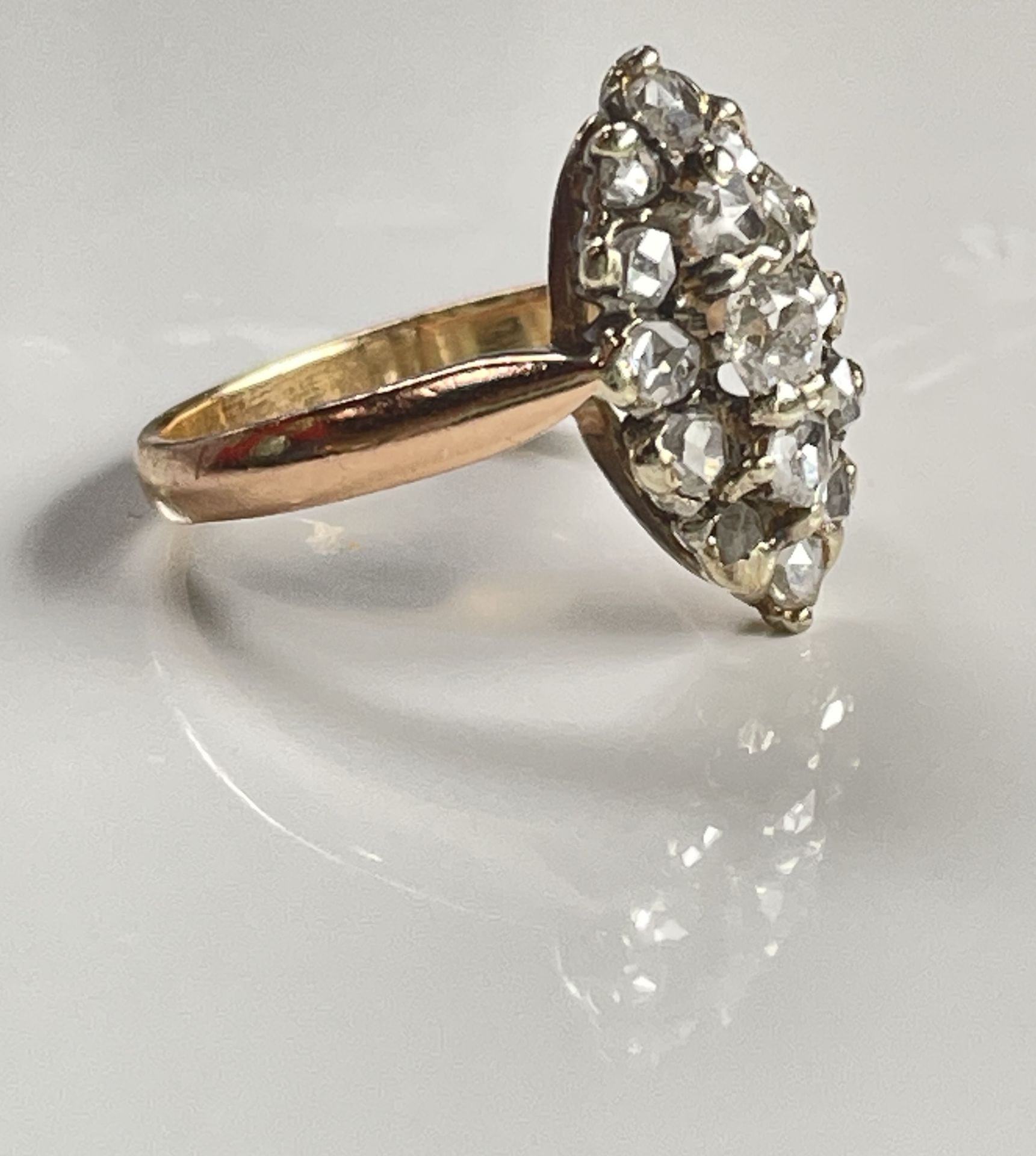 Antiker Französischer Diamant Ring - Bild 2 aus 4