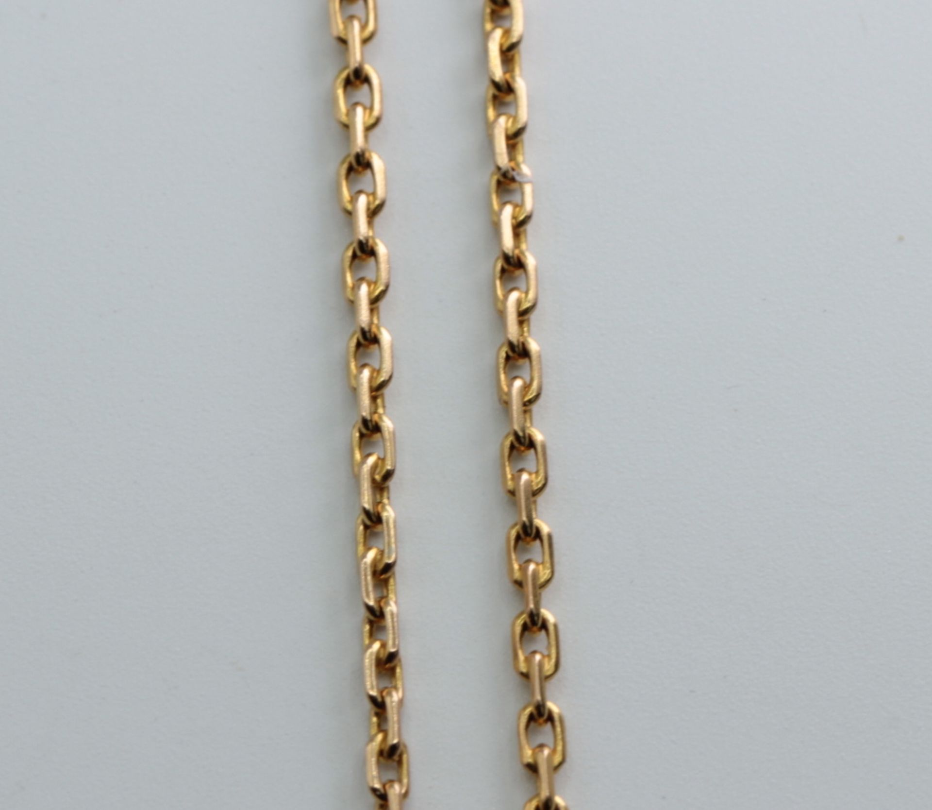 Inserted Anchor Chain Necklace 14K Yellow Gold