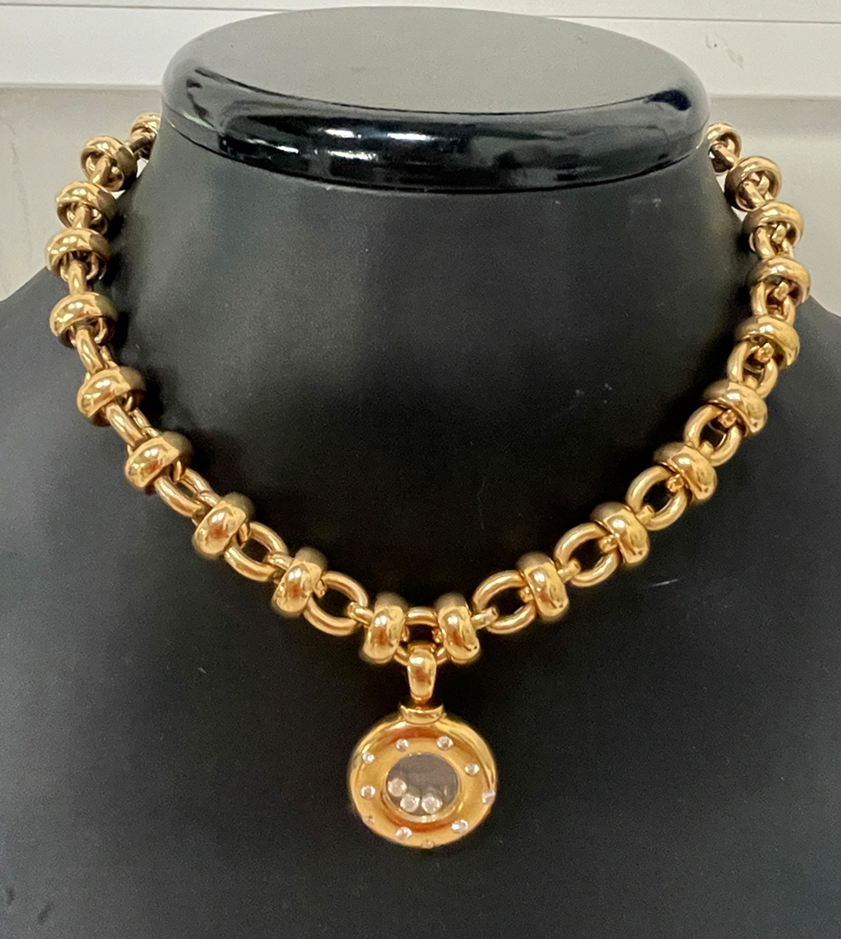 Chopard Necklace Happy Diamonds 18K Yellow Gold