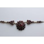 Antique Necklace with bohemian Garnet