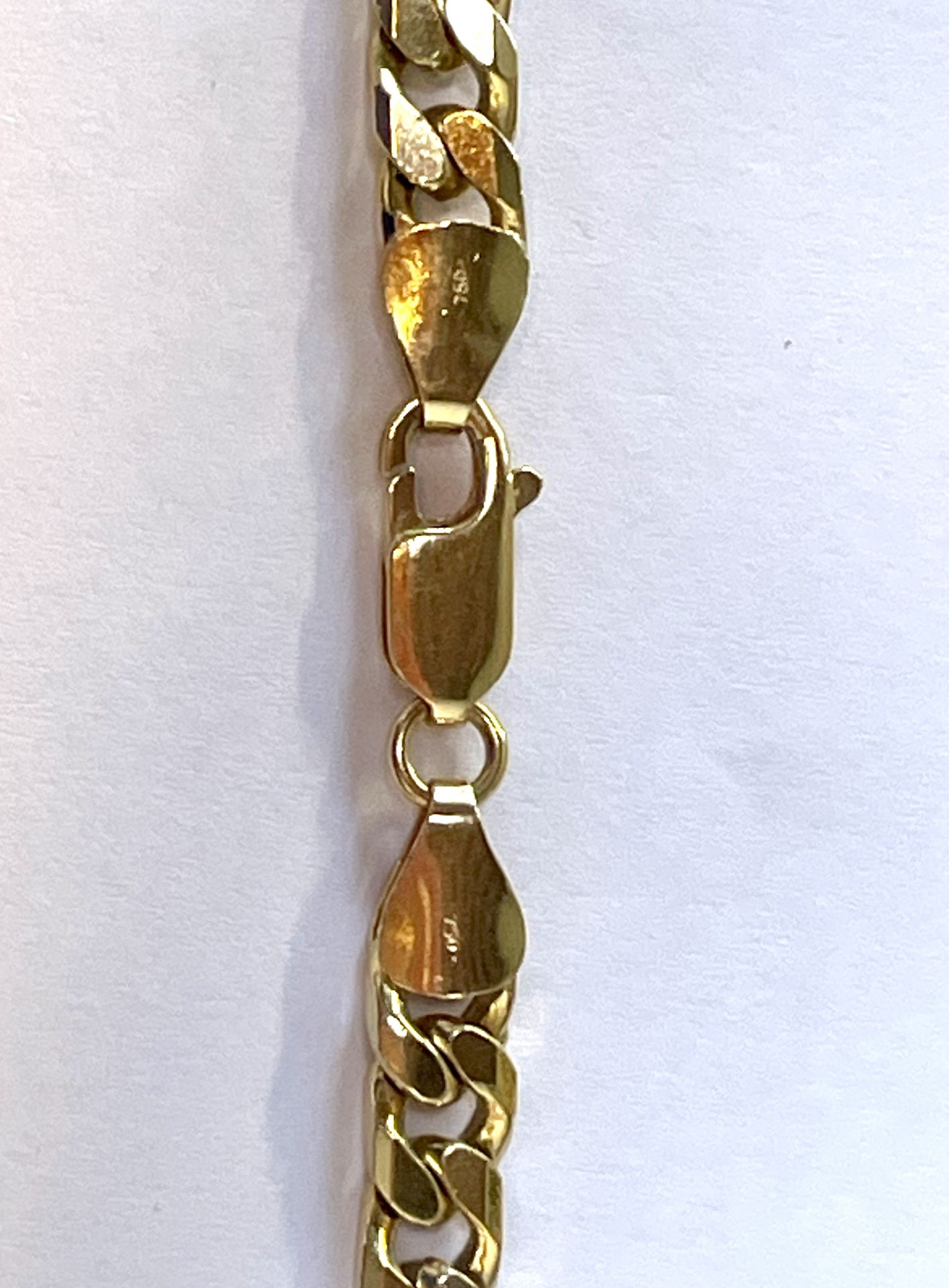 Heavy Men's Necklace Curb Chain 18K Yellow Gold - Image 3 of 3