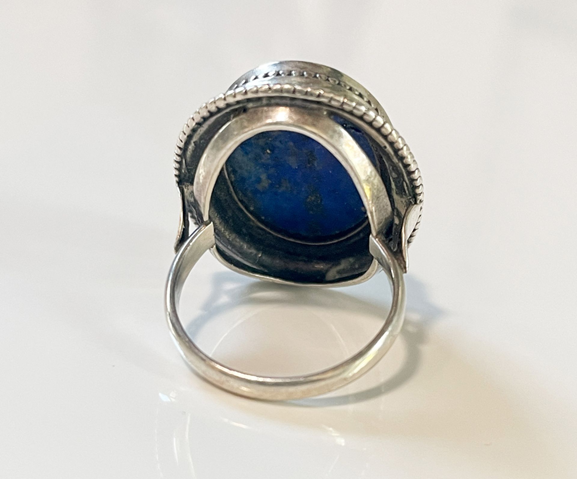Silver Ring with Lapis Lazuli Dutch Design - Image 4 of 4