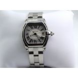 Cartier Roadster, functioning, water resistent, stainless steel