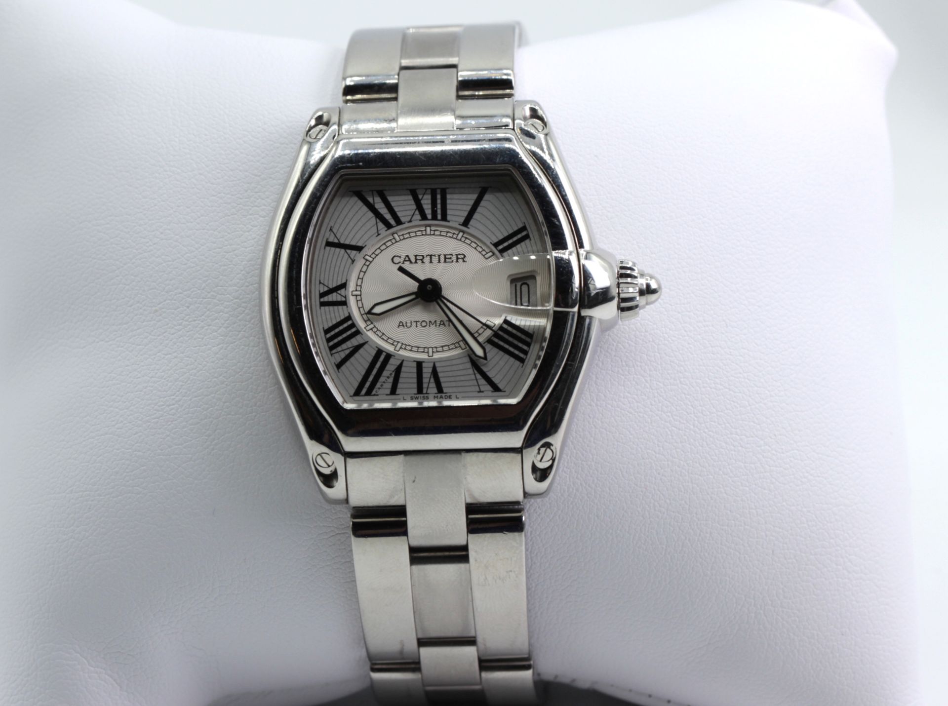 Cartier Roadster, functioning, water resistent, stainless steel