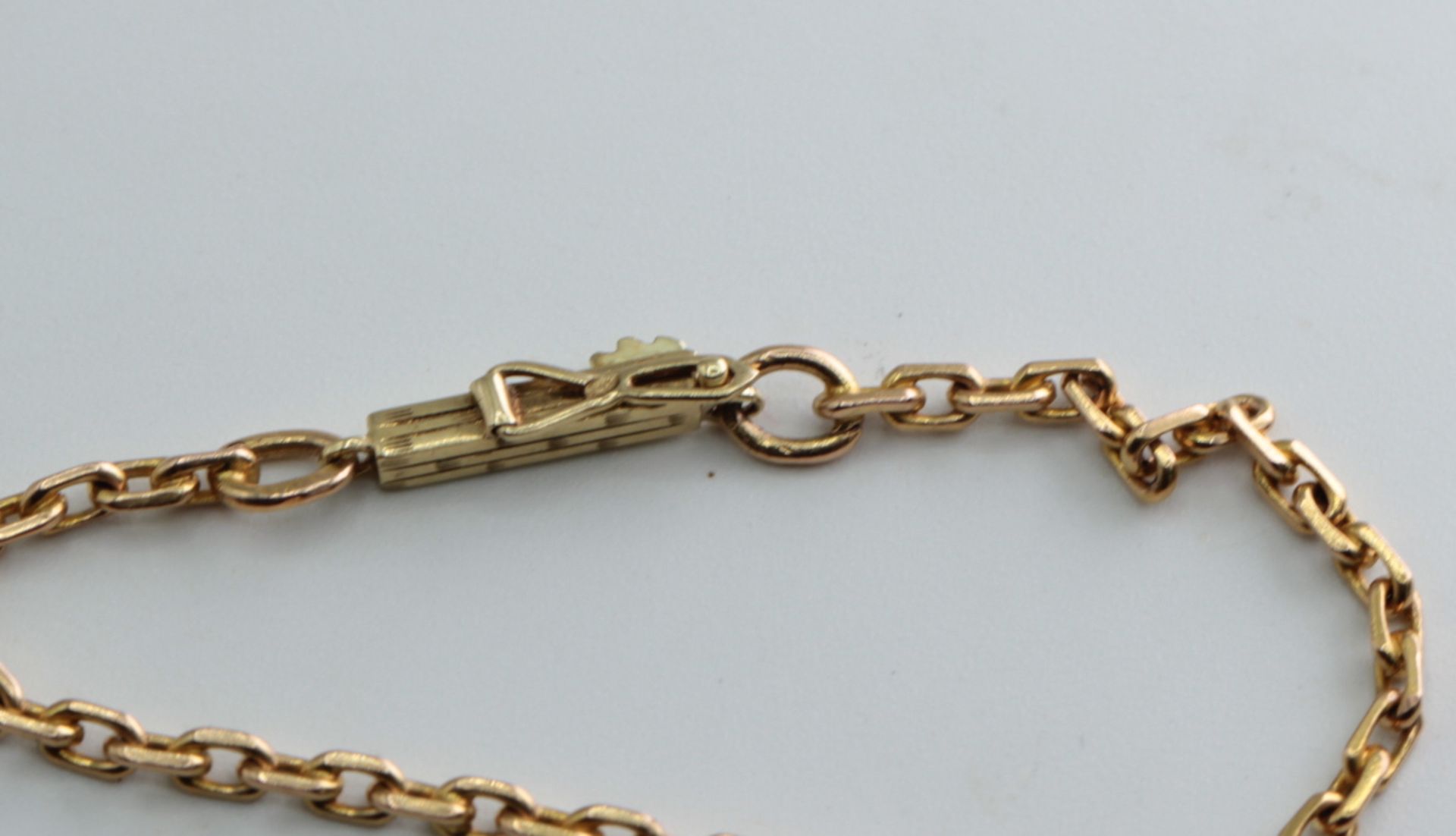 Inserted Anchor Chain Necklace 14K Yellow Gold - Image 3 of 4