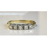 Vintage 585 Gold Diamant Ring ca. 0.25ct