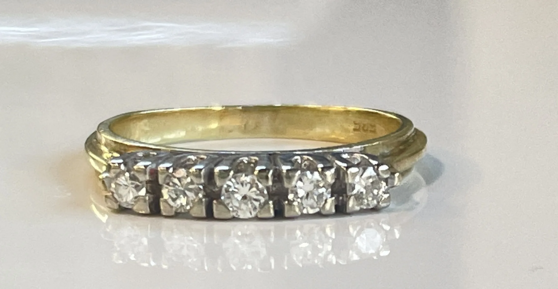 Vintage 14K Gold Diamond Ring ca. 0.25ct