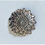 Silver Flower Brooch