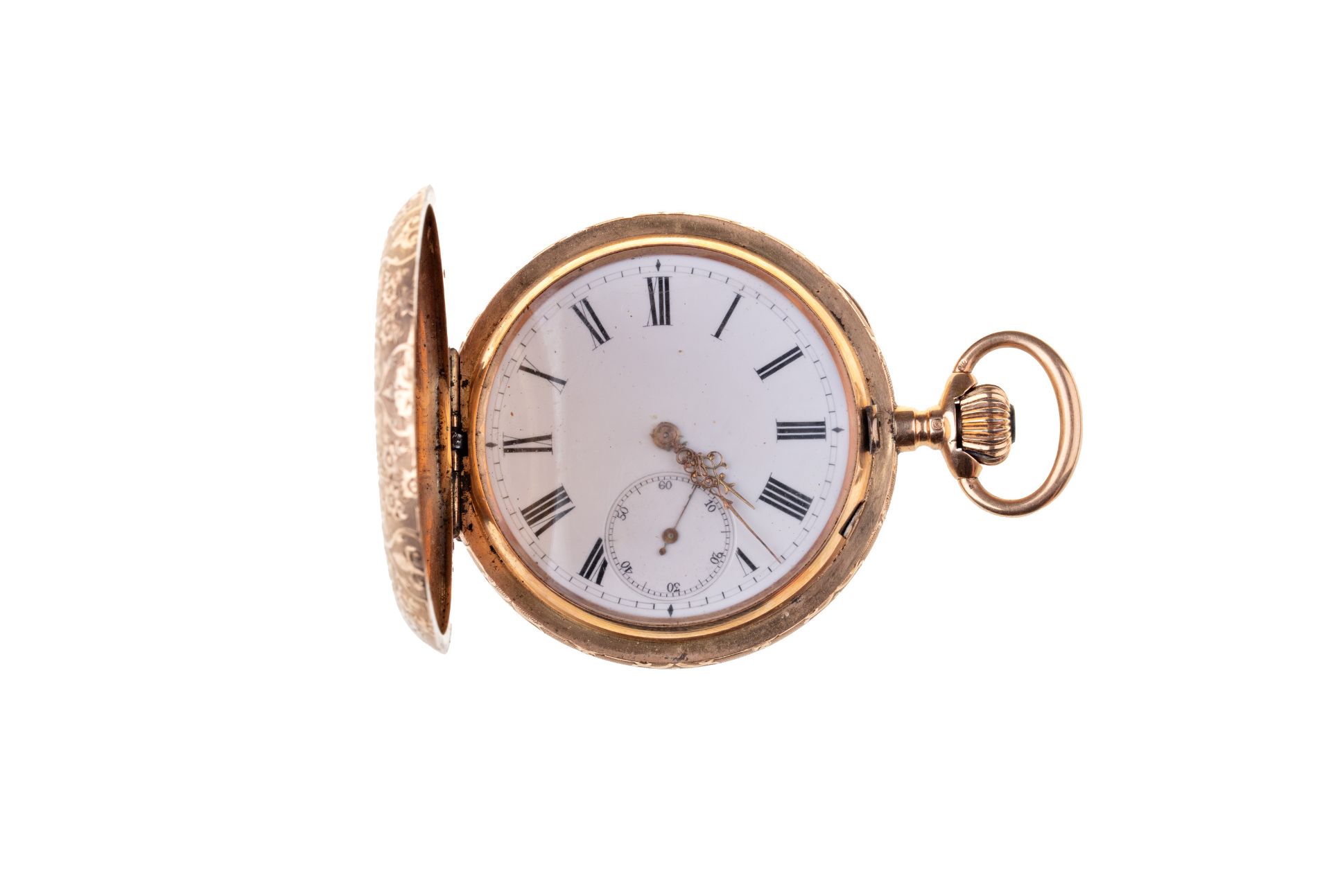 GOLD POCKET WATCH WITH THREE CASES | (Switzerland - end of the 19th century) - Image 2 of 3