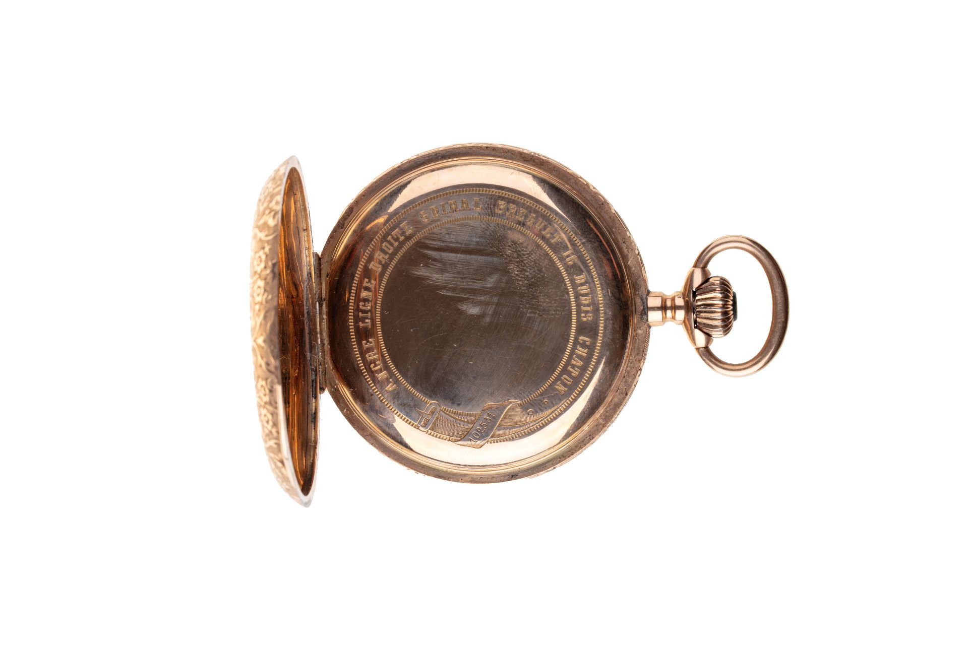 GOLD POCKET WATCH WITH THREE CASES | (Switzerland - end of the 19th century) - Image 3 of 3