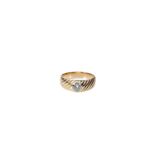 GOLD RING WITH DIAMOND 1.00 CT | (At. - Hun. - 1st quarter of the 20th century)