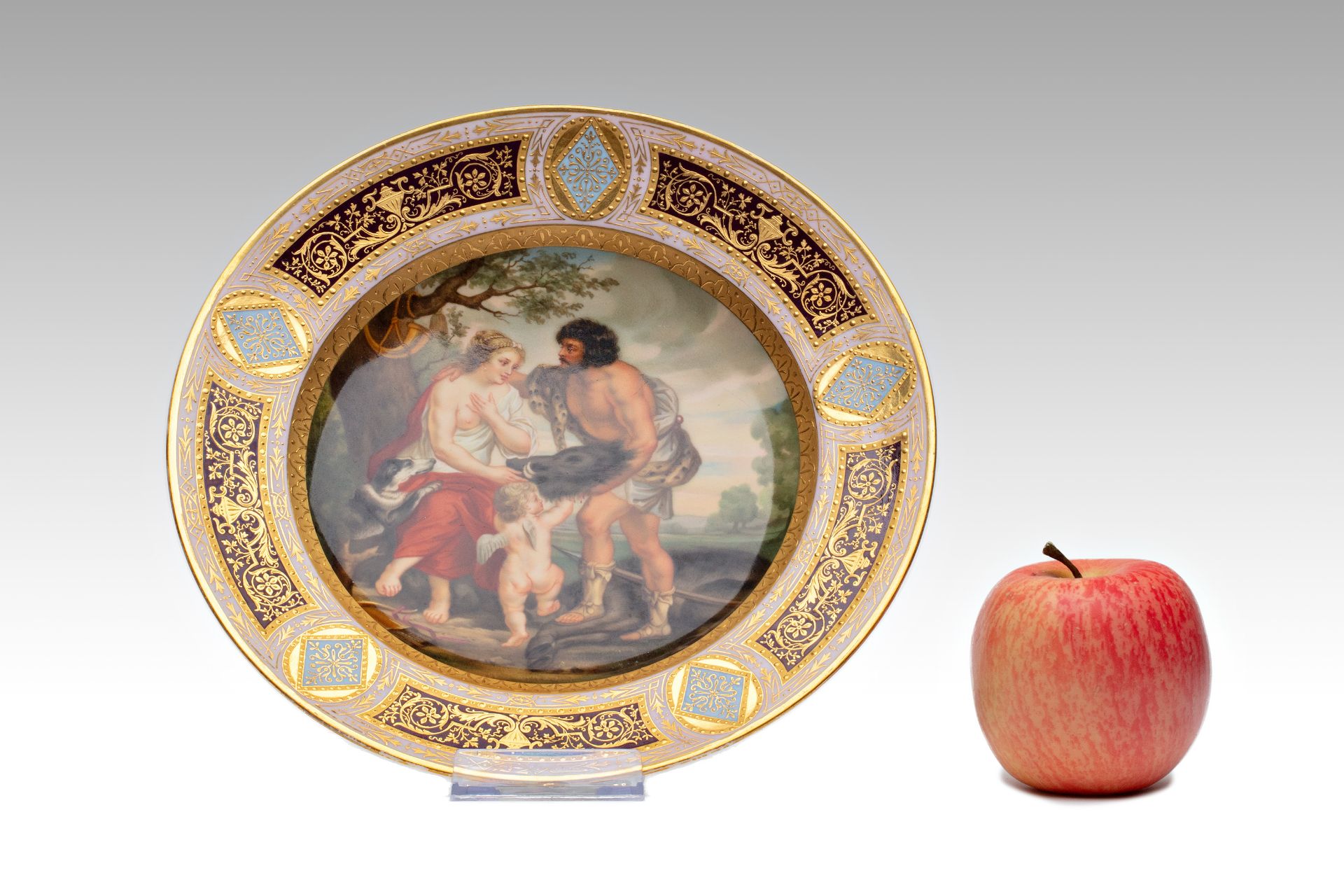 PLATE "ATALANTA AND MELEAGER" | Wiener Porzellanmanufaktur (Austrian / Austria - 1825)