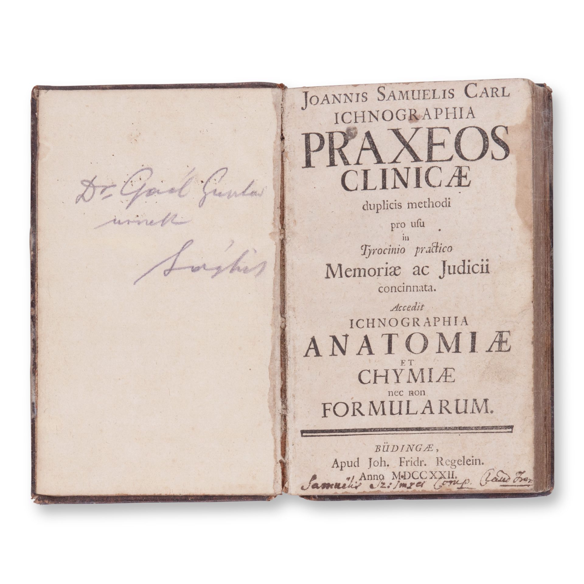 CARL, Johann Samuel (1677?-1757): Ichnographia praxeos clinicae - Image 3 of 3