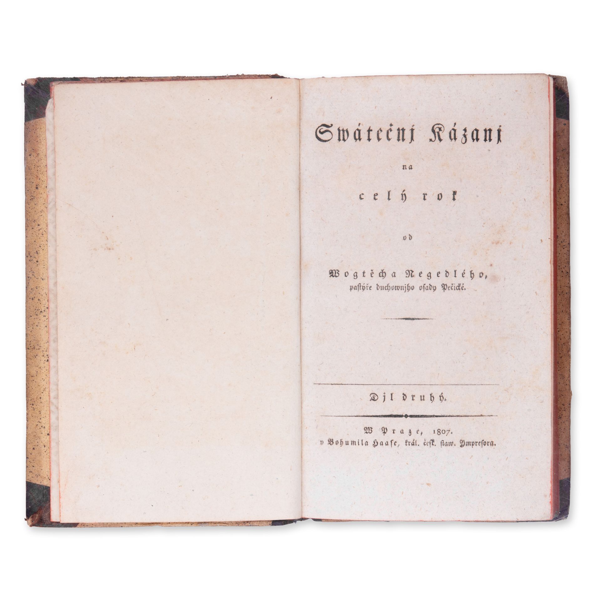 NEJEDLY, Wojtech (1772-1844): Swatecni kazani na cely rok. Vol. II.