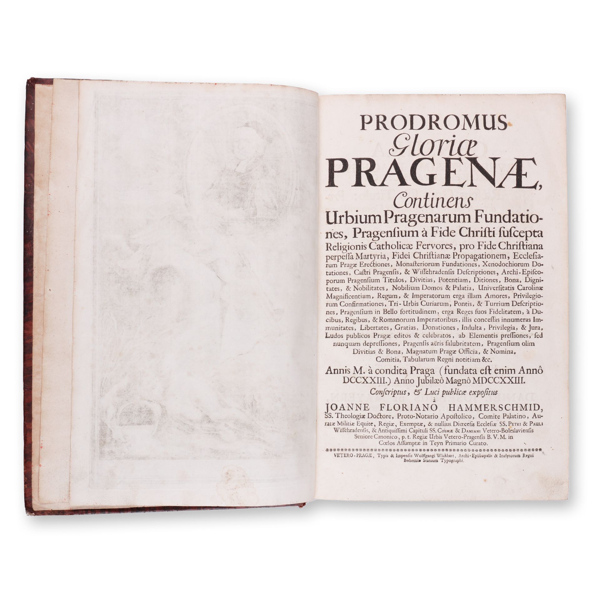 HAMMERSCHMID, Joanne Floriano (1652-1735): Prodromus gloriae Pragenae - Image 3 of 4