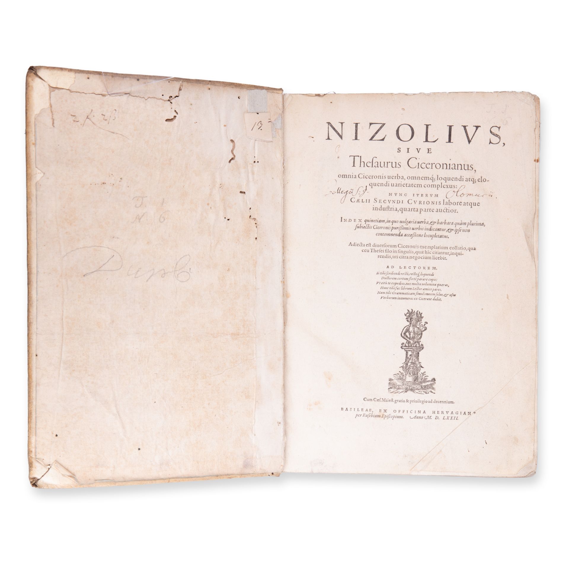 NIZOLIO, Mario (1498-1567): Nizolius, sive thesaurus Ciceronianus