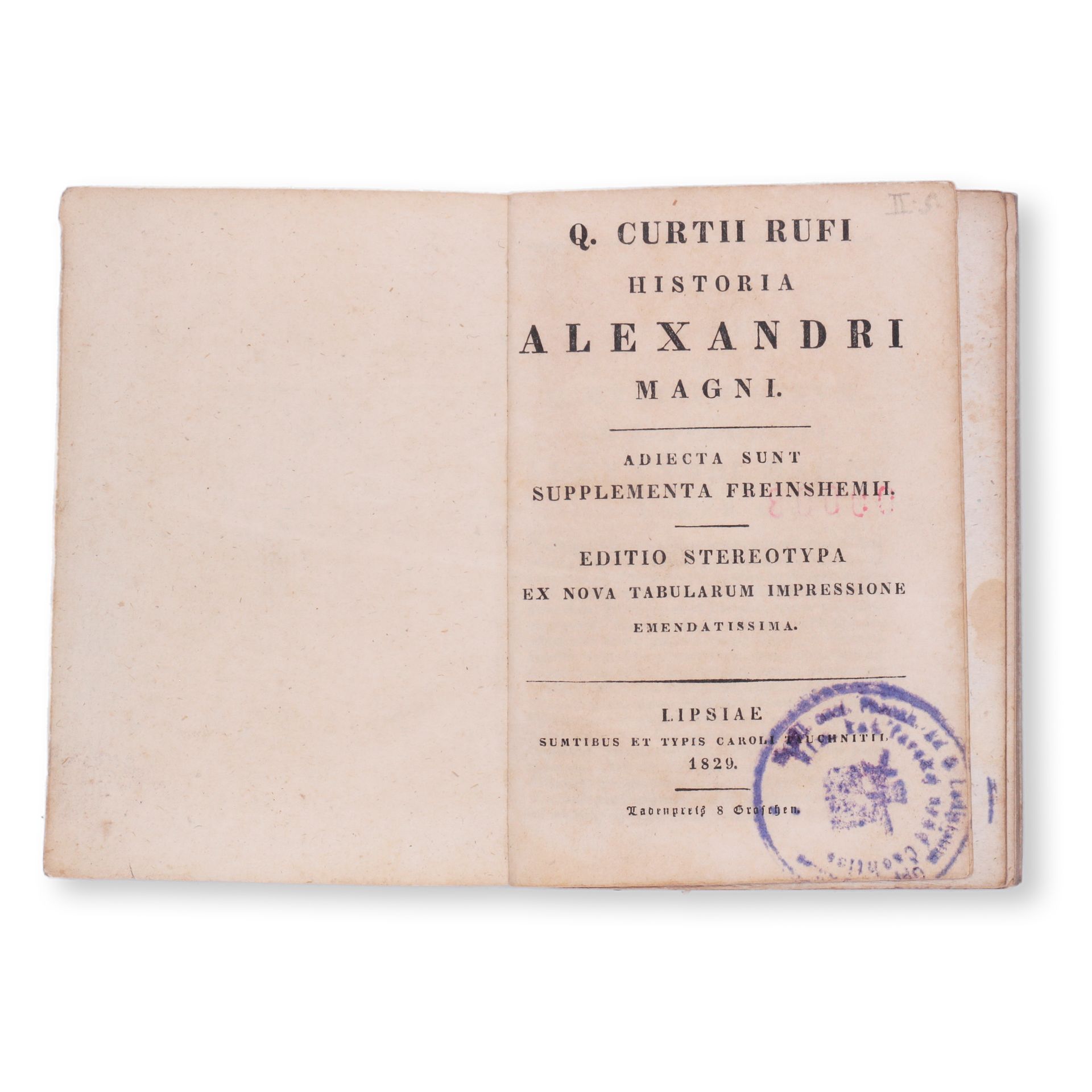 RUFUS, Quintus Curtius: Historia Alexandri Magni