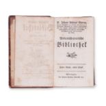 MURRAY, Johann Andreas (1740-1791): Medicinisch-practische Bibliothek. Vol. I.