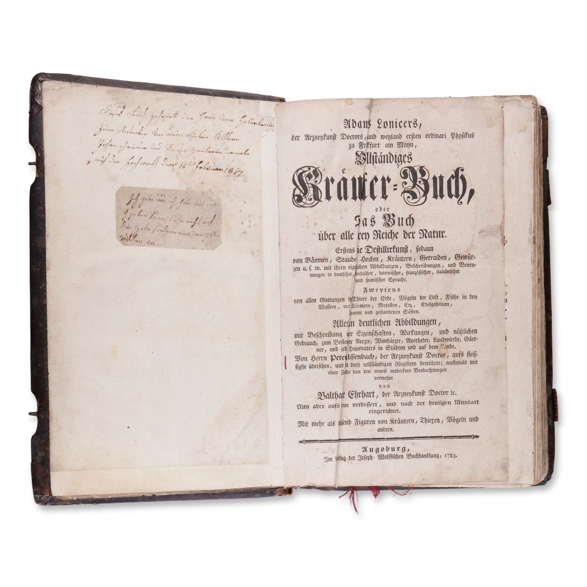 LONICER, Adam (1528-1586): Vollstandiges Krauter-Buch - Image 3 of 3