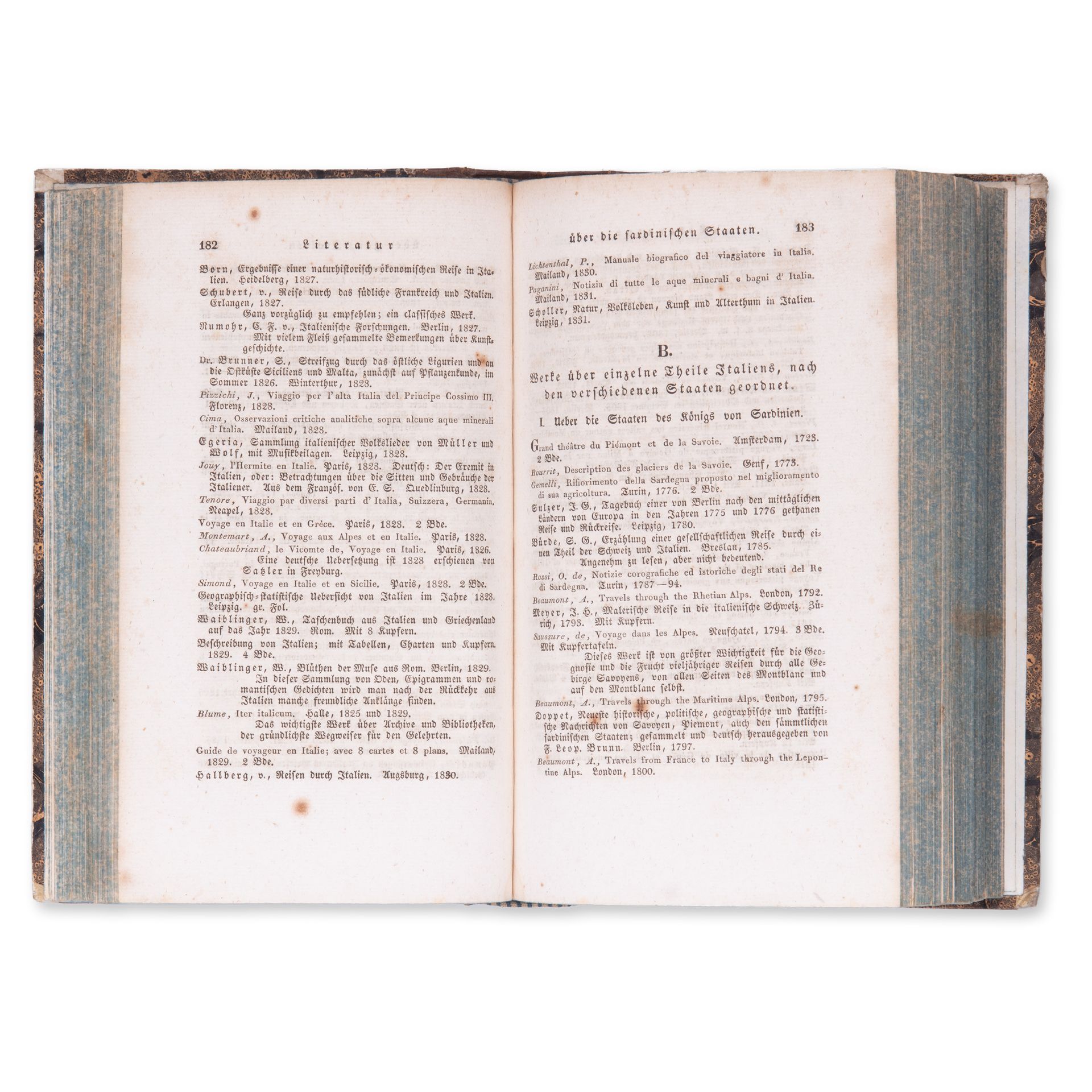 NEIGEBAUR, [Johann Daniel Ferdinand] (1783-1866): Handbuch fur Reisende in Italien - Bild 3 aus 3