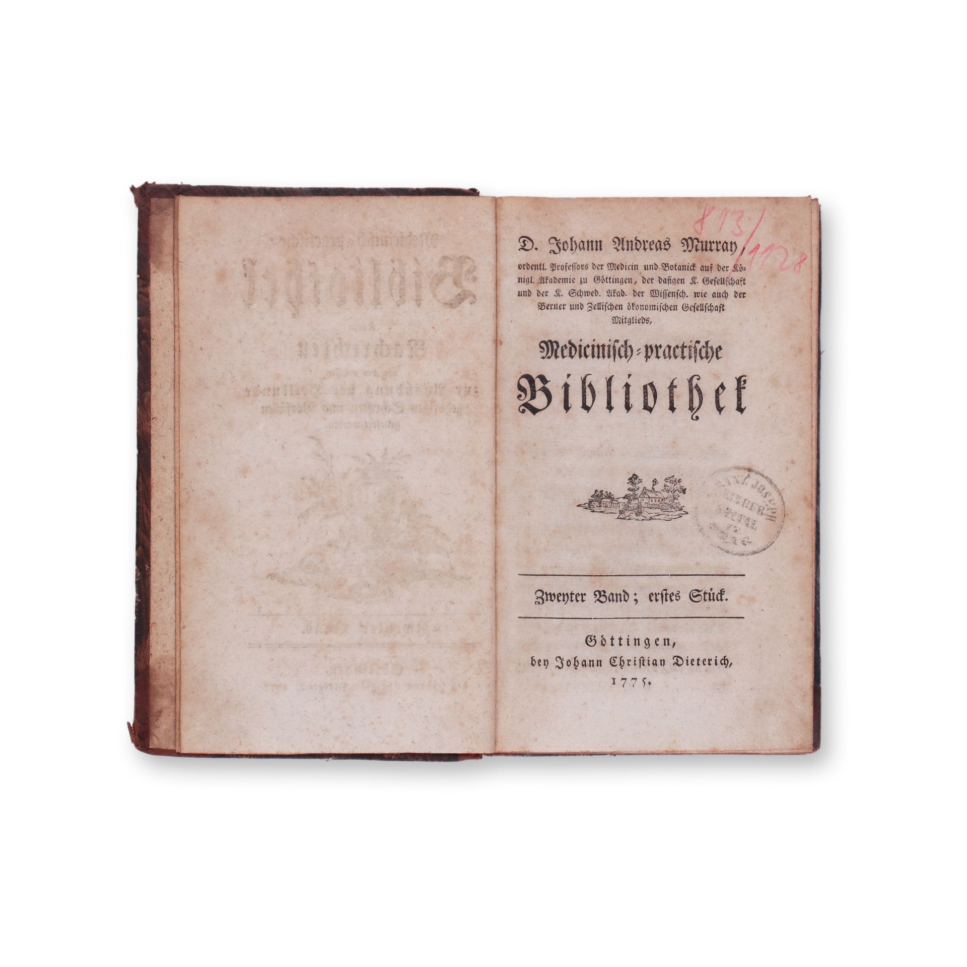 MURRAY, Johann Andreas (1740-1791): Medicinisch-practische Bibliothek. Vol. II.