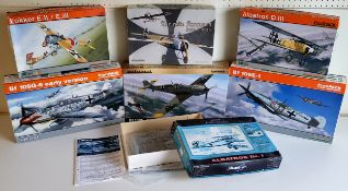 Six boxed Hasegawa 1/48 scale aircraft kits; 07211 F-4C/D Phantom II 'Egypt I' x2, F-4G Phantom