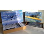 A boxed Trumpeter 1/48 Scale 02835 SU-24M Fencer -D Aircraft Kit; A boxed Trumpeter 1/48 scale Mig-