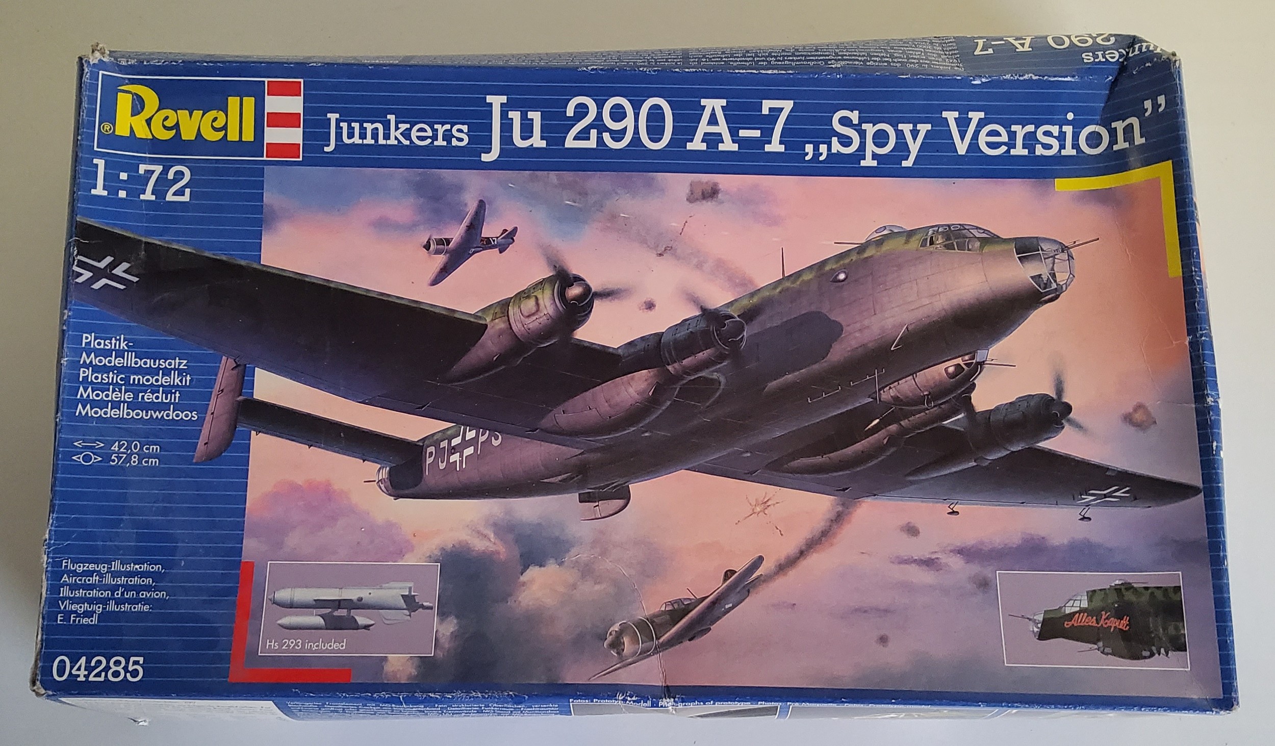 Six boxed Revell Luftwaffe aircraft kits; #04728 Junkers Ju88A-1, #04557 Donier DO, #03829 - Image 2 of 3